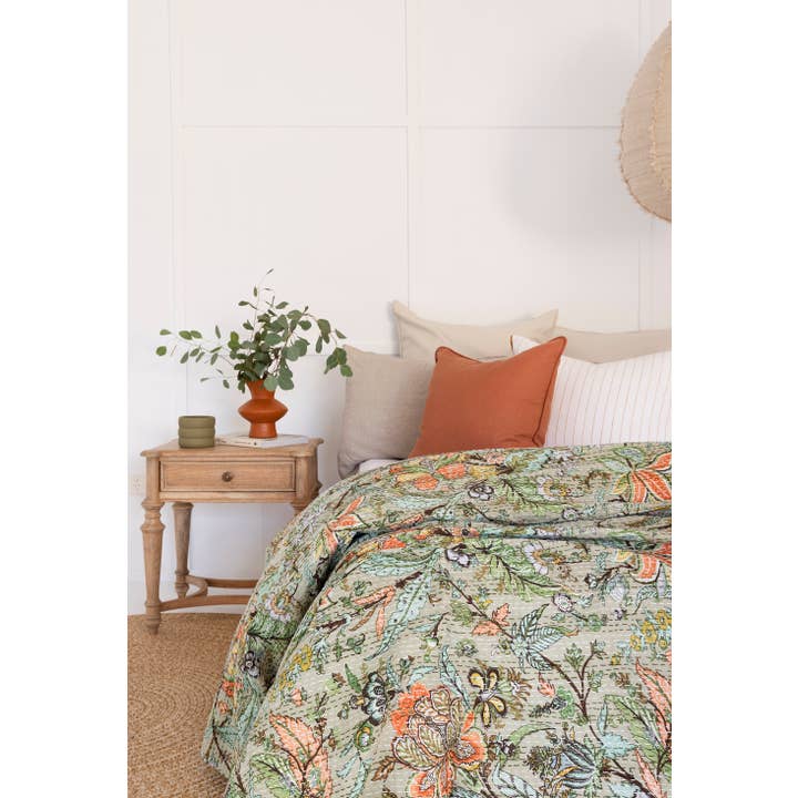 Linen Connections – wholesale Täcke – Indisk Kantha-överkast av täcke i vintage från Kolkata2