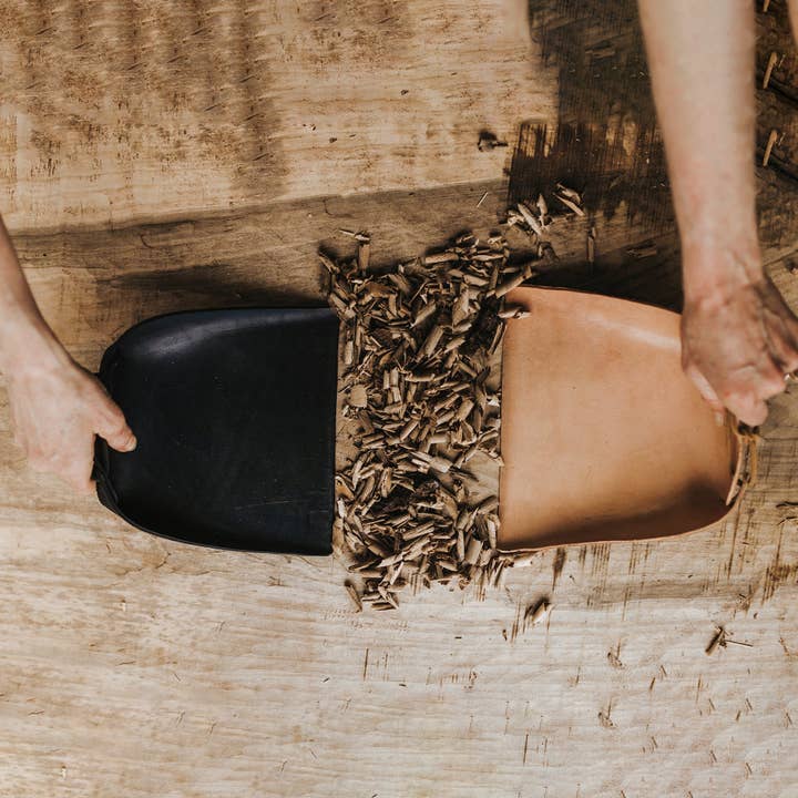 Leather Dustpan for wholesale by Darling Spring