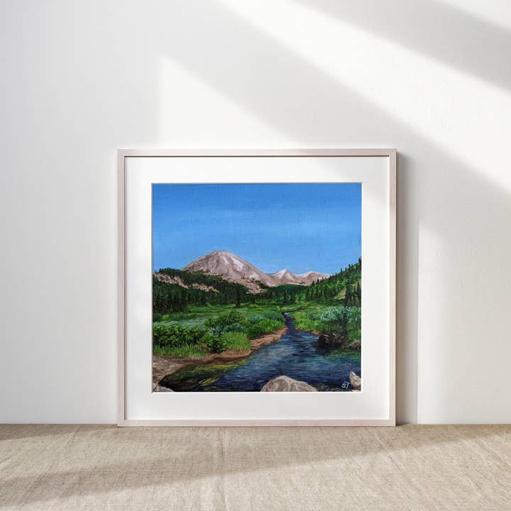 Sarah Terrell Illustration & Design – wholesale Art print – London Mountain Art Print - Non-Archival Fine Art Prints - Wall Art