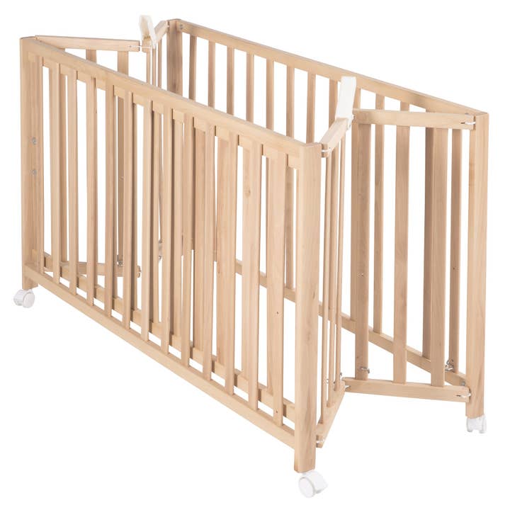 roba kids – wholesale Bed – Child & Baby – ROBA folding bed 'Fold Up', 60 x 120 cm, organic beech2