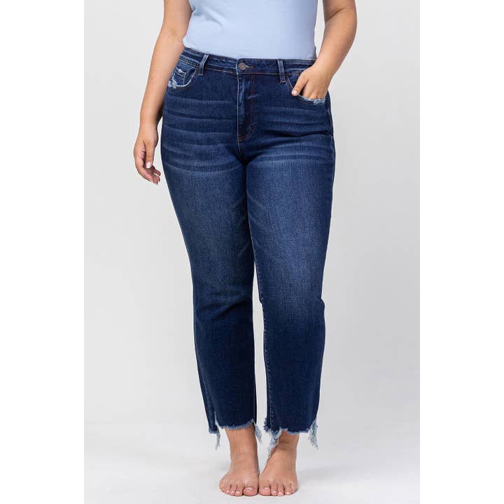PLUS SIZE HIGH RISE DISTRESSED HEM KICK FLARE JEANS T5414-P and other Purchase Wholesale plus size jeans 3xl. Free Returns & Net 60 Terms on Faire trending on Faire.