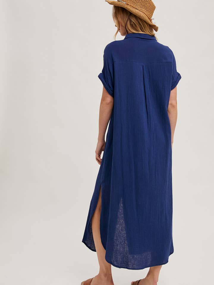 Bluivy - Vendita all'ingrosso Vestito - Donna - ABITO CHEMISIER CON TASCHINO75