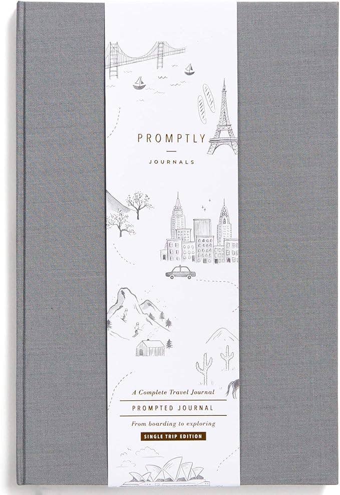 Promptly Journals - Wholesale Journal/Diary - Complete Travel Journal From Boarding to Exploring Hardcover2