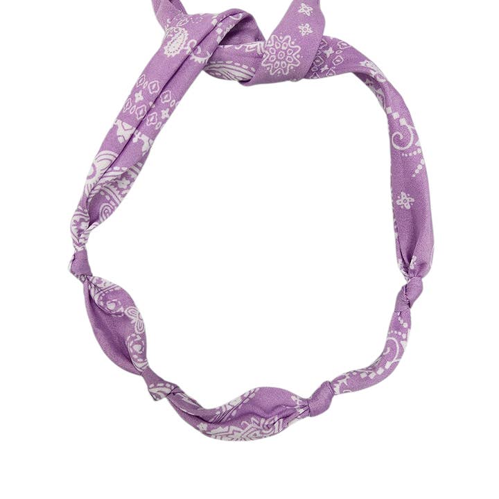 Lavendel Sjaal Bandana Ketting NC-2047 voor wholesale door Simply Jewels