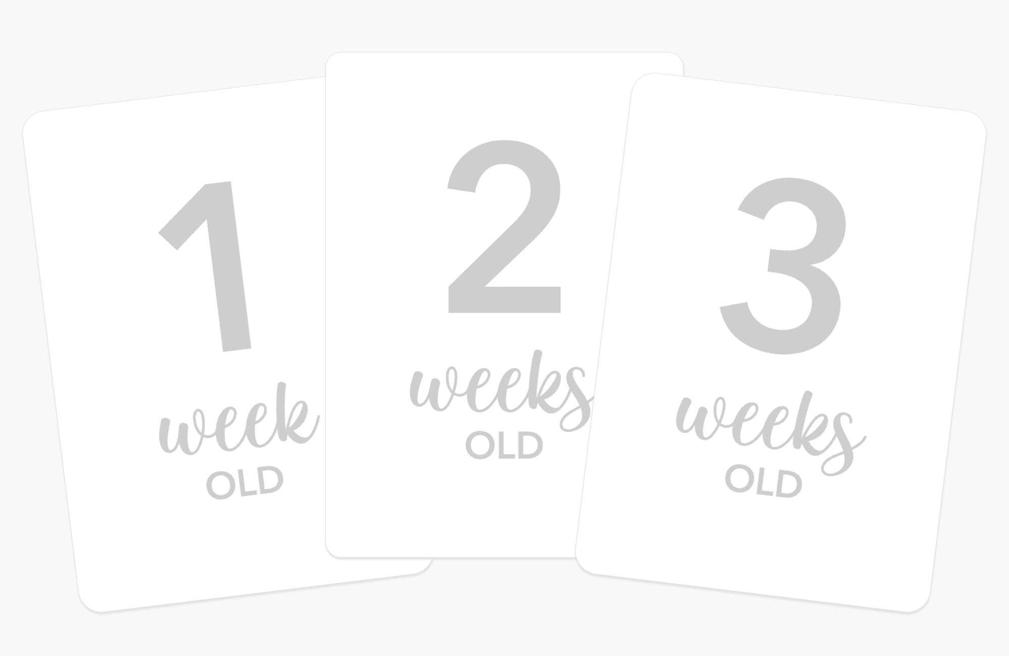 GoodnightFox - Wholesale Milestone Art/Keepsake - Kids & Baby - Newborn Baby Milestone Cards9