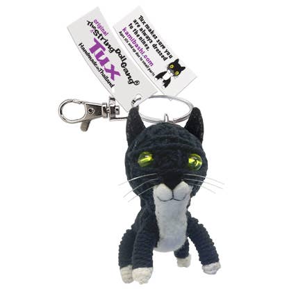 Kamibashi - Wholesale Stuffed/Plush Toy - Kids & Baby - Tux the Tuxedo Cat String Doll Keychain1