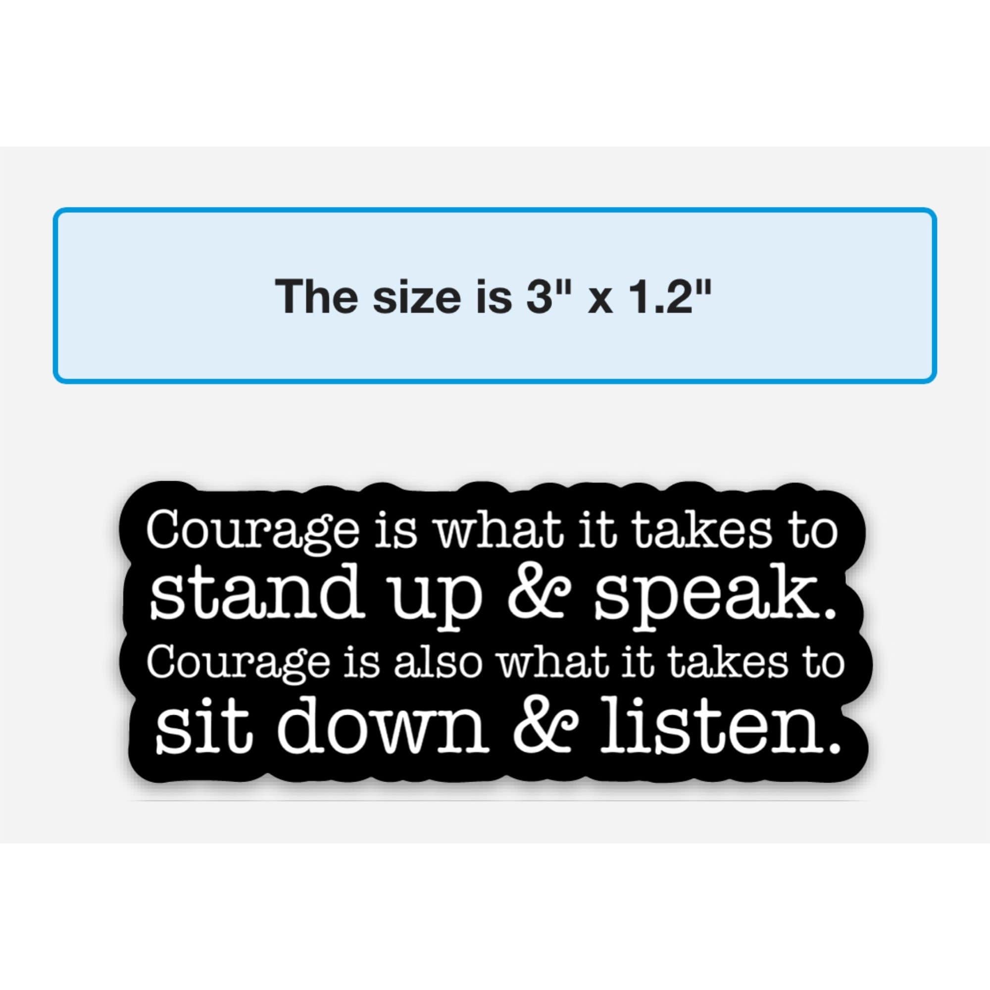 swaygirls - Vendita all'ingrosso Adesivo - Adesivo Courage | Citazione di Winston Churchill4