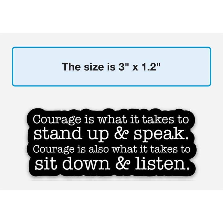 swaygirls - Vendita all'ingrosso Adesivo - Adesivo Courage | Citazione di Winston Churchill4