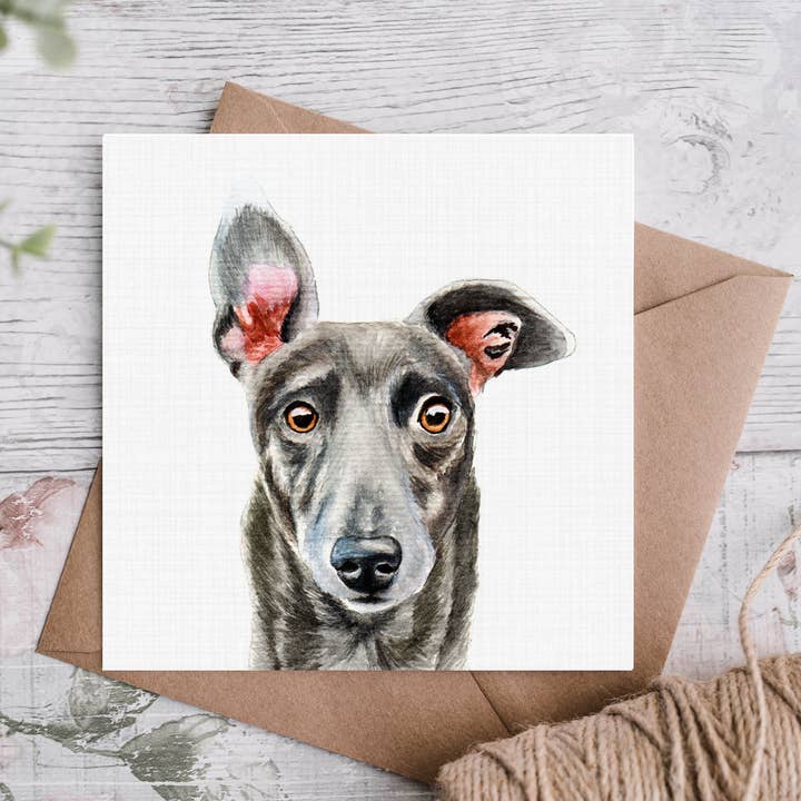 Blue Greyhound for wholesale by Cloud Jellybean Art