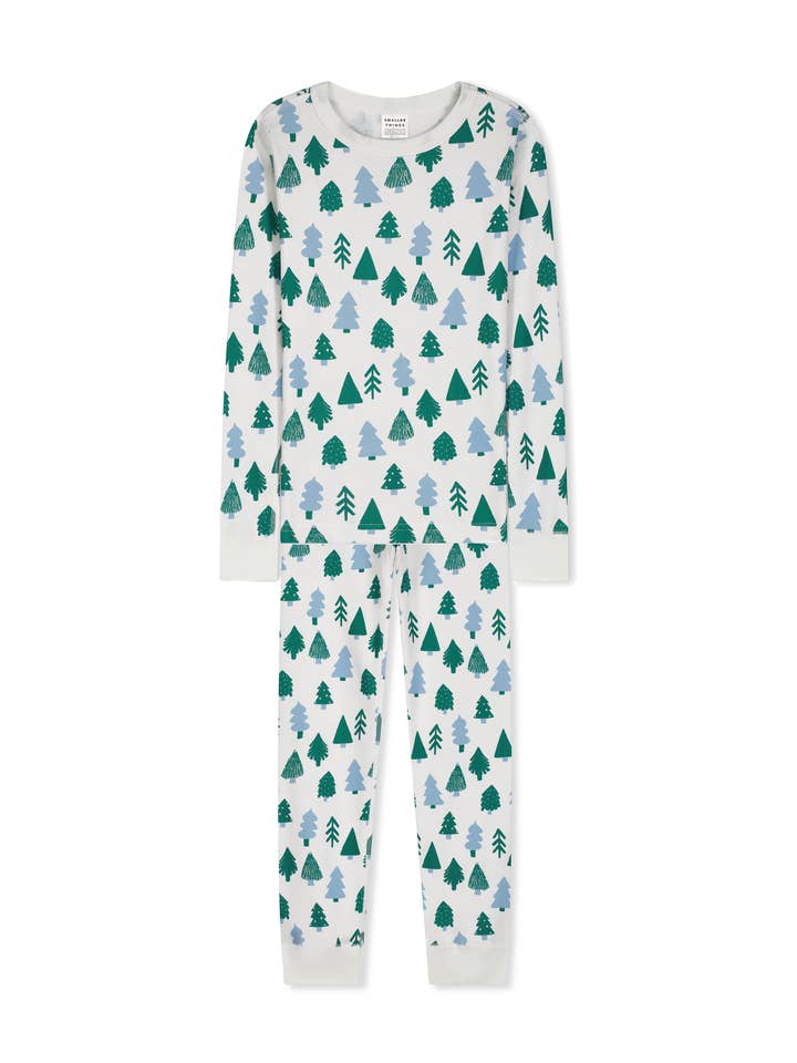 SMALLER THINGS - Wholesale Sleepwear Set - Kids - Winter Trees Kids Pajamas1