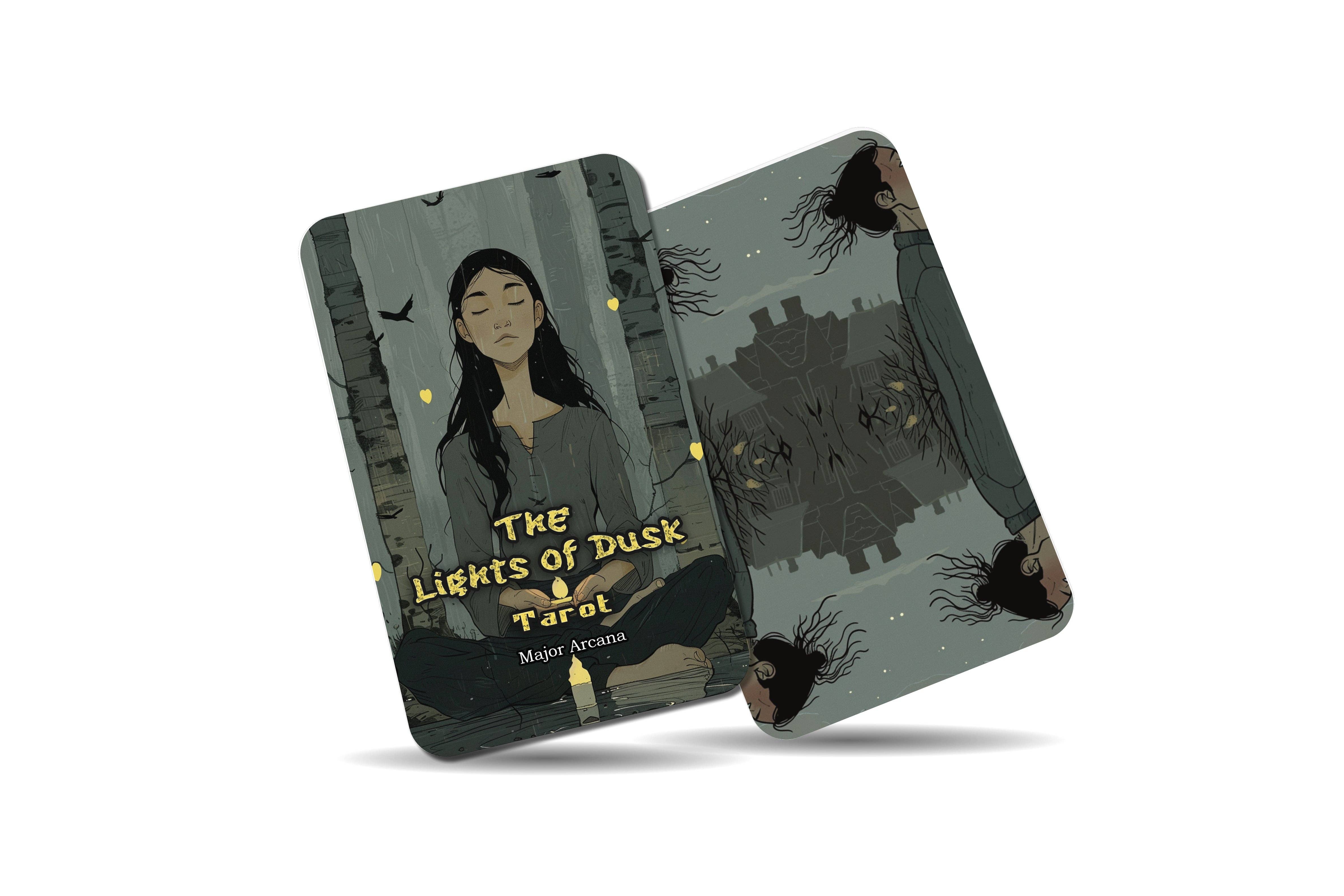 Ibiza Tarot USA – wholesale Tarot cards – The Lights of Dusk Tarot - 22 Major Arcana - A unique spiritual journey - Embracing the transitions and mysteries of twilight and dawn.9