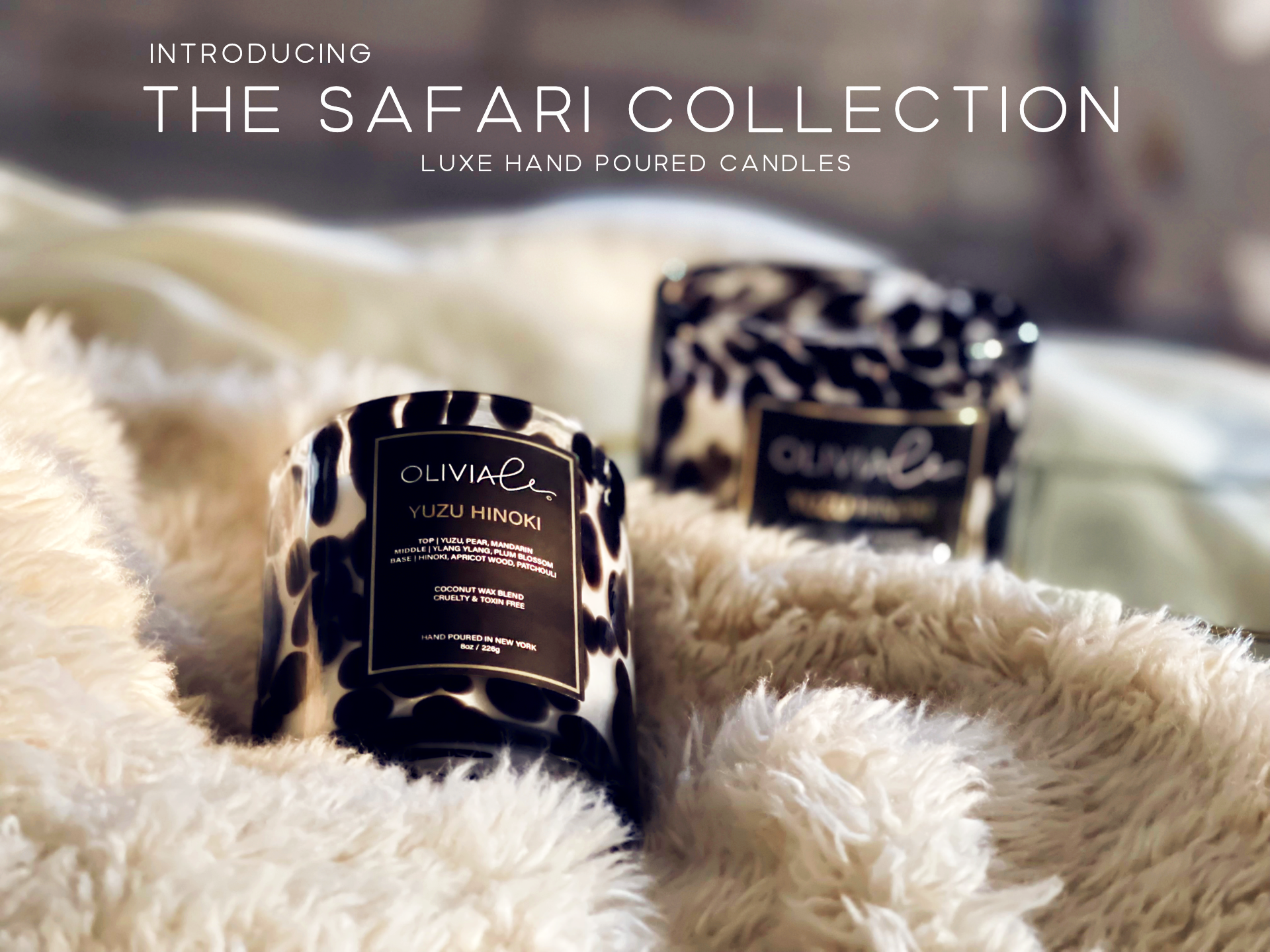 Olivia Le - Wholesale Jar/Filled Candle - Luxe Santal Leopard candle2