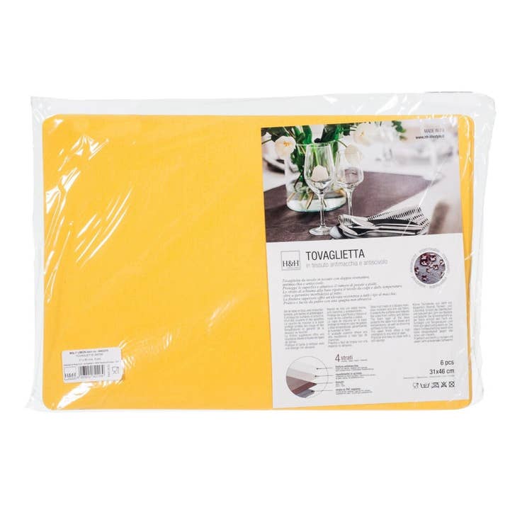 H&H - Vendita all'ingrosso Tovagliette - Tovaglietta Antimacchia Maly Limon In Tessuto E PVC1