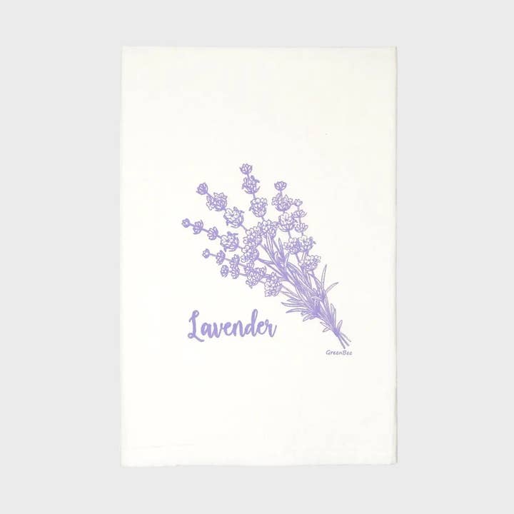 Lavender Herb Kitchen Towel | Tea Towels | Spice Dish Towels for wholesale by Green Bee Tea Towels