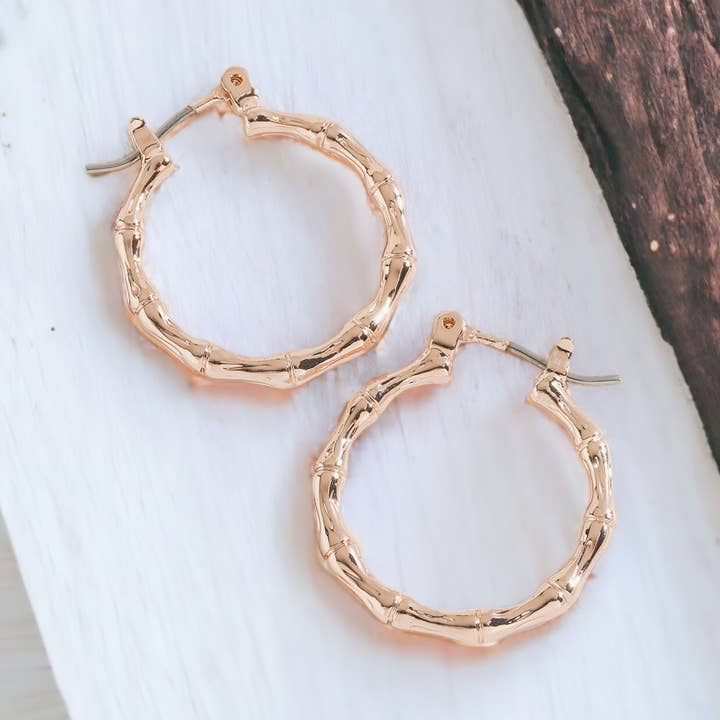 Shiny Round Click Hoop Earrings for wholesale by Howard's