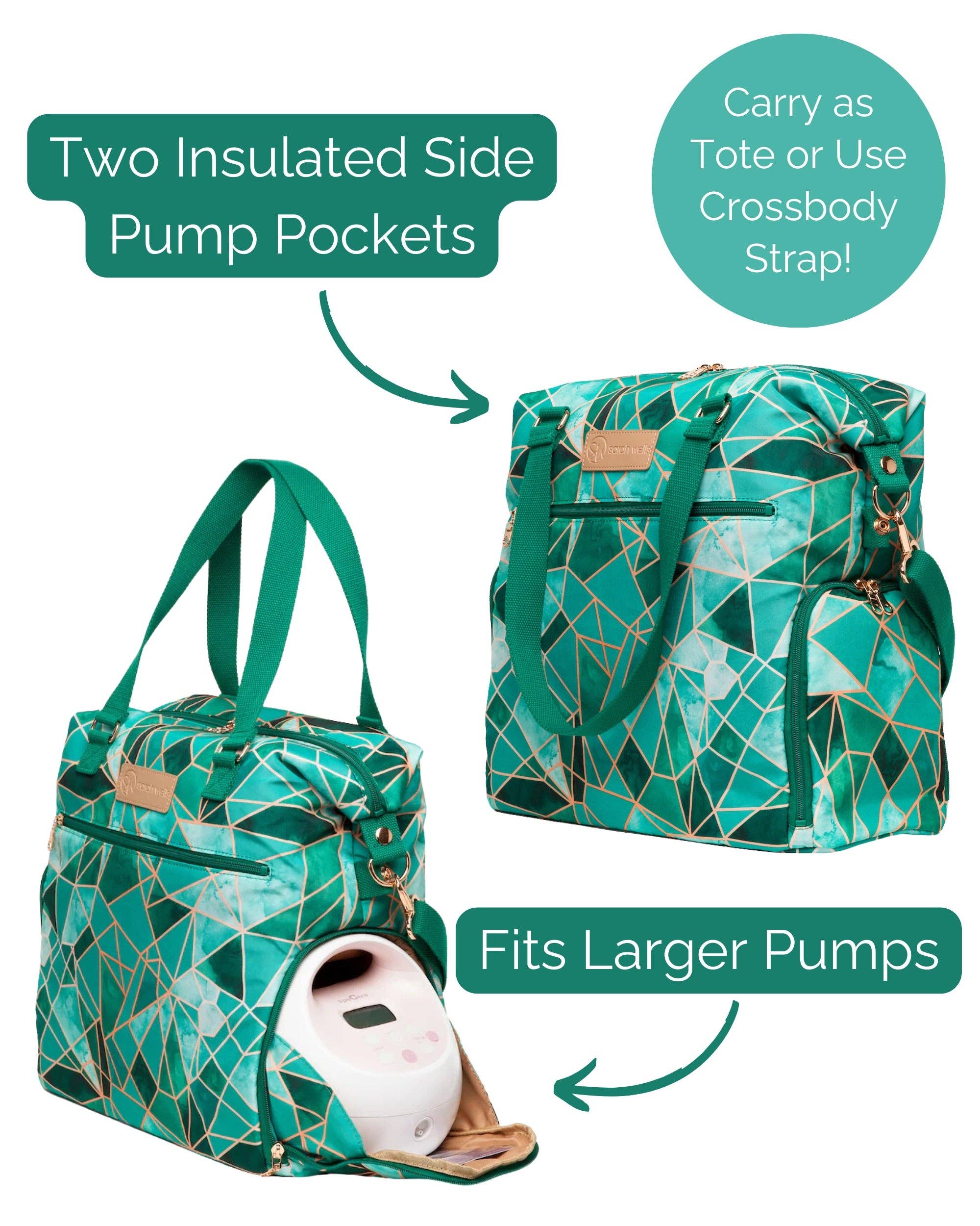 Sarah Wells Bags - Wholesale Tote Bag - Women's - Sarah Wells Lizzy Breast Pump Tote with Insulated Pocket17
