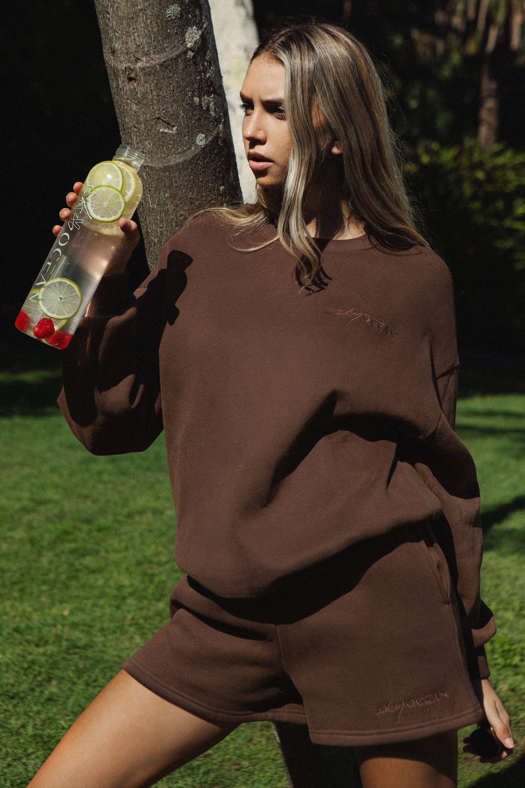 Sky ocean - Wholesale Sweatshirt – Women's - Sweatshirt-Brown2