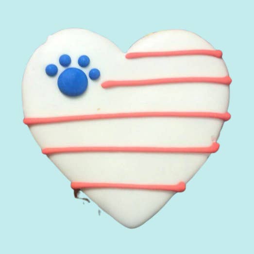 Patriotic Dog Heart for wholesale by Bakery Dog