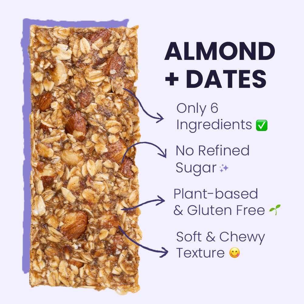 Jeca Energy Bars - Wholesale Snack Bar - Almond+Dates Energy Bar4