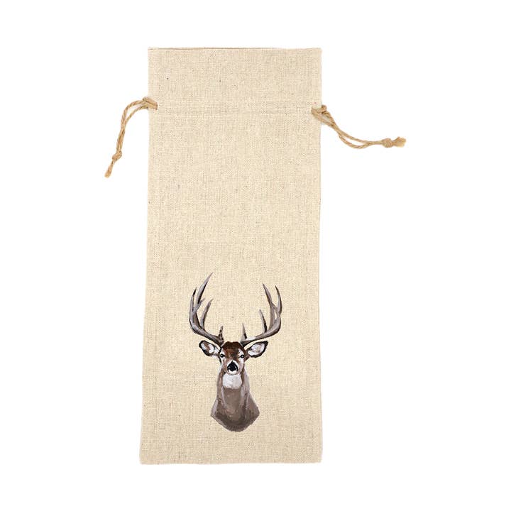 Whitetailed Deer Wine Bag for wholesale by Mads Studio & Co.