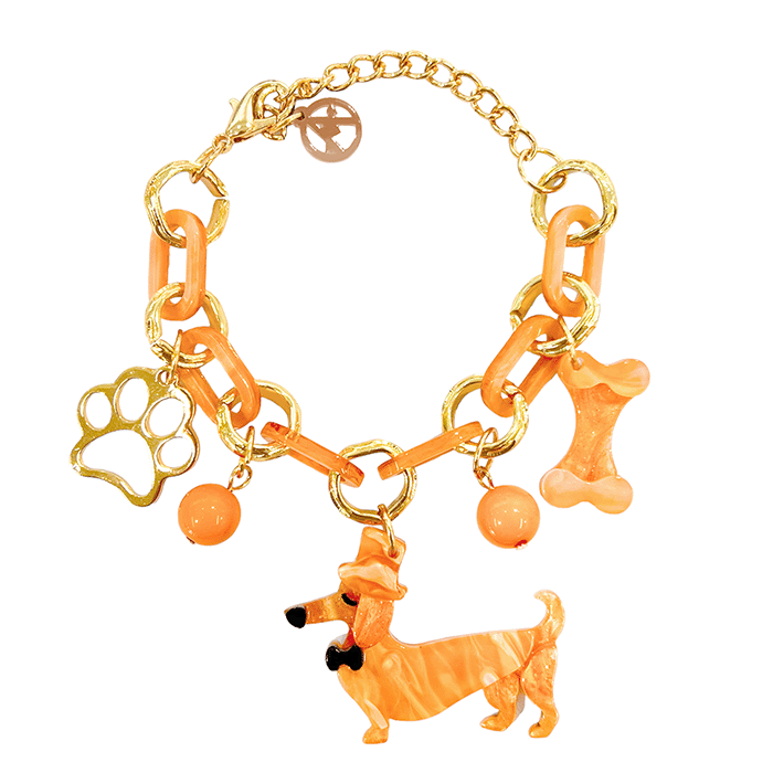 AMORINO SRL - Wholesale Charm/Dangle Bracelet - RESIN BRACELET WITH DOG CHARMS - FT2260D3060