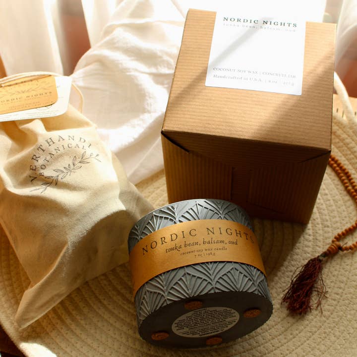 Verthandi Botanical - Wholesale Jar/Filled Candle - NORDIC NIGHTS CANDLE (Refillable)2