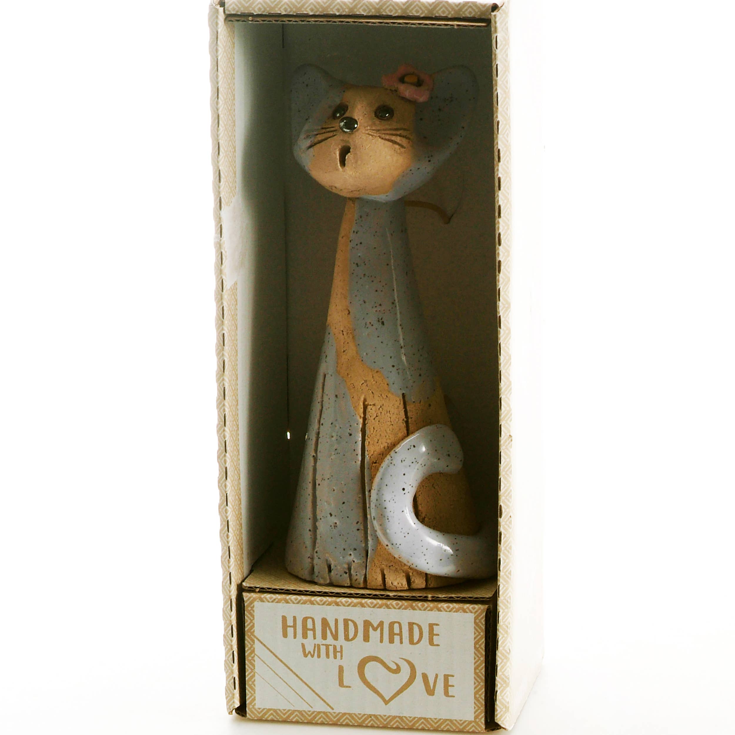 Enigma Supplies - Vendita all'ingrosso Statuette decorative - Simpatica statuetta decorativa in ceramica a forma di gatto | 2 stili7