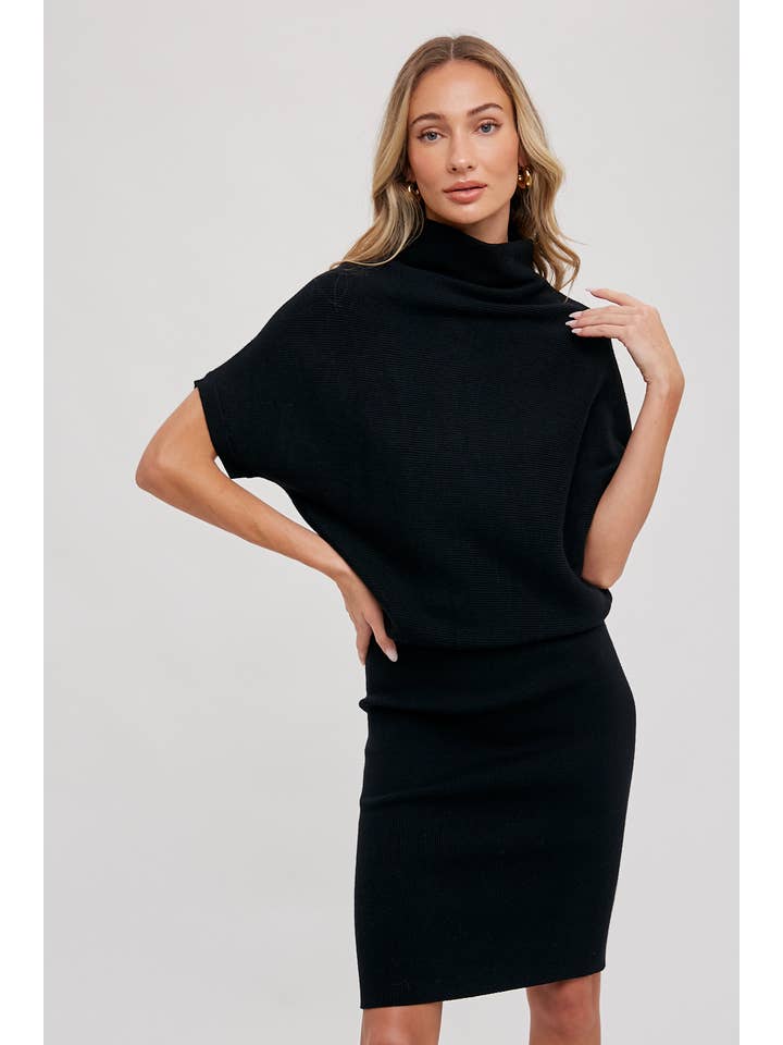 Bluivy - Wholesale Dress - Women's - SLOUCH NECK DOLMAN MIDI DRESS13