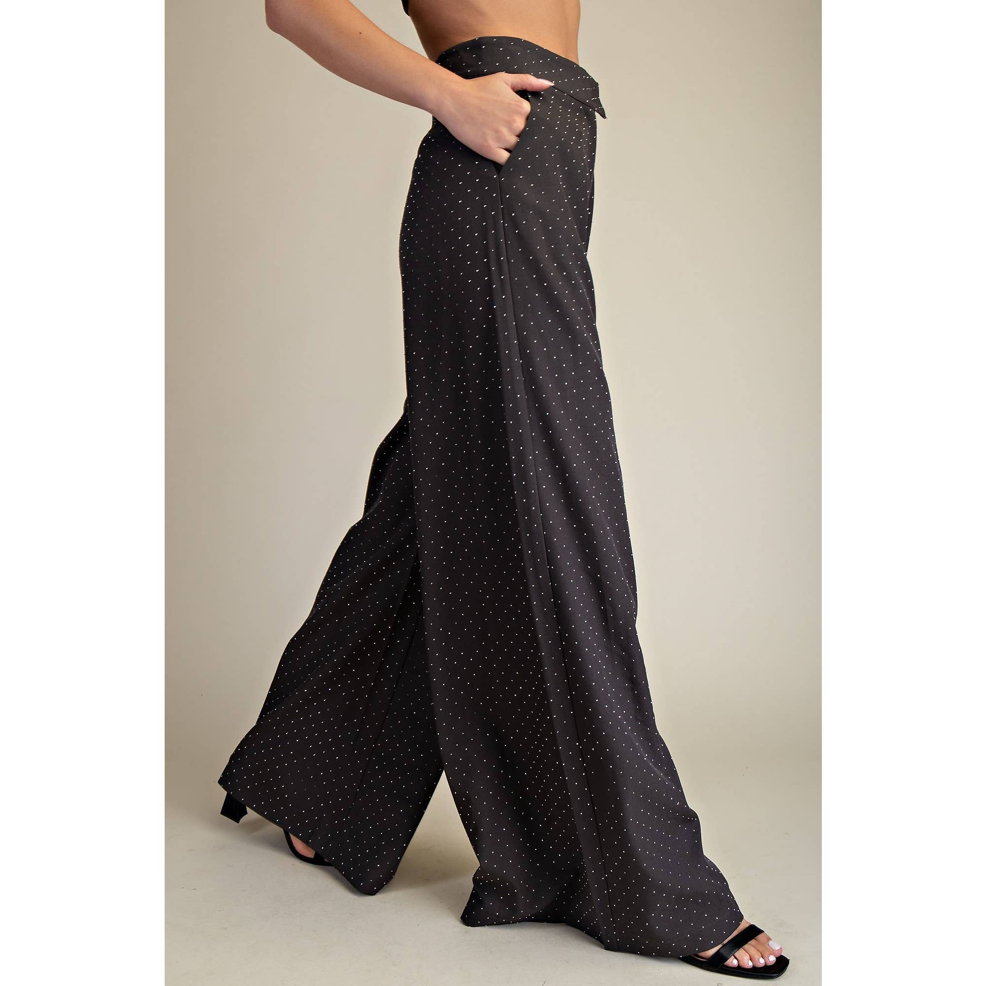 STYLE USA – Engroshandel Bukser - Dame – NYE Højtaljede Vide Bukser6