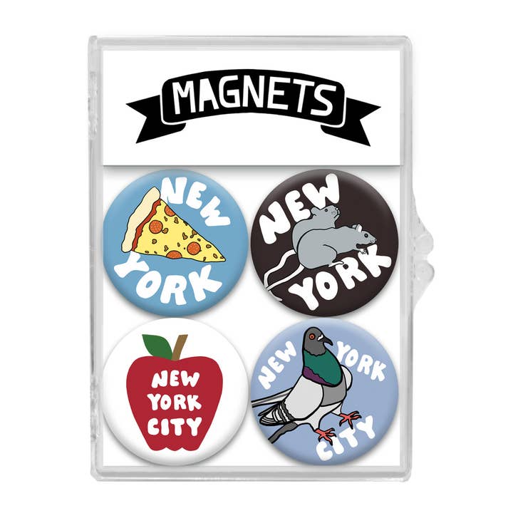 New York City Icons Magnet Set NYC NY Souvenir for wholesale by Made by Nilina