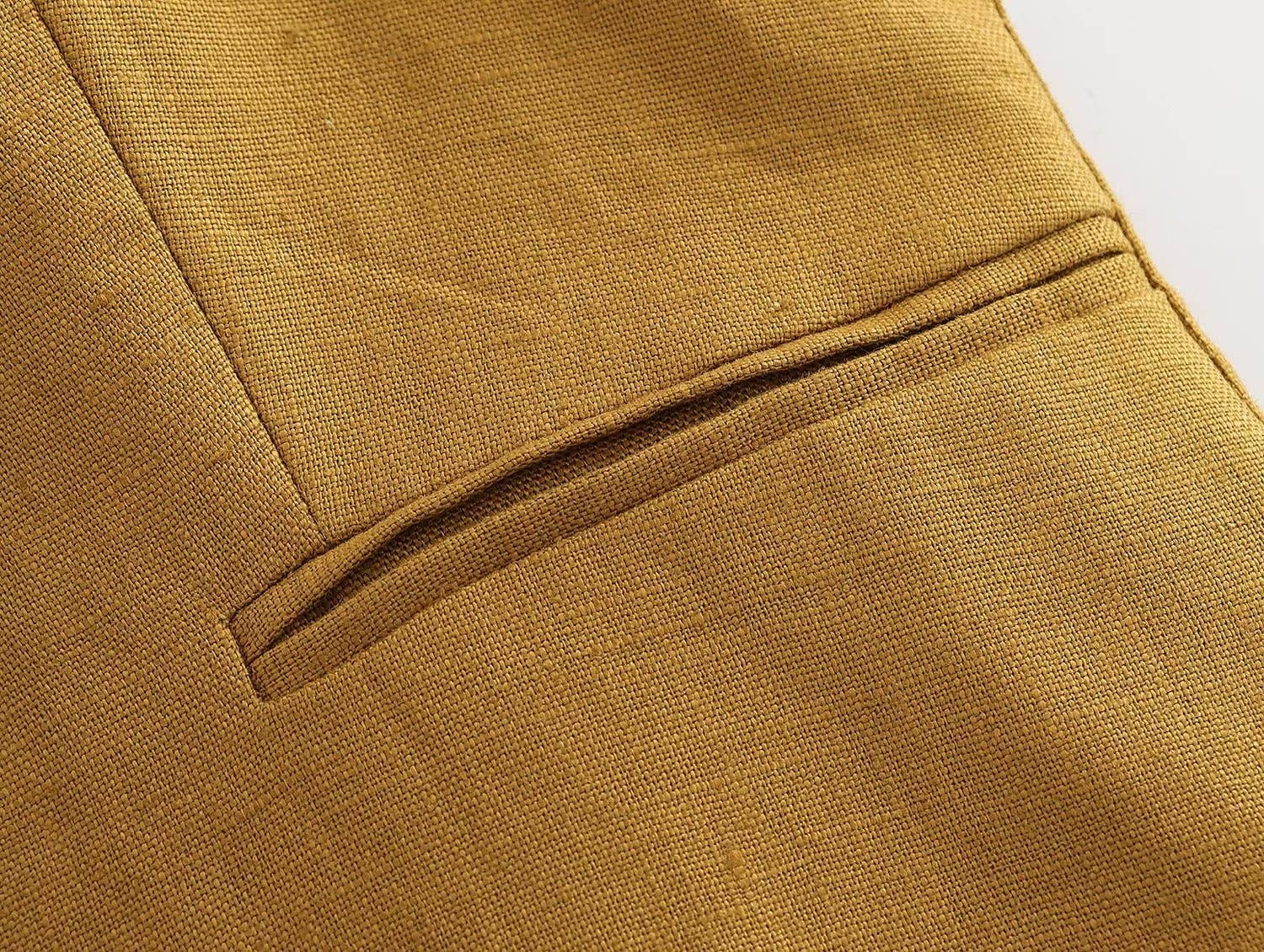 Marayn - Wholesale Suit Set - Women's - Linen Suit Set Blazer Vest and Trousers  Chic Export82