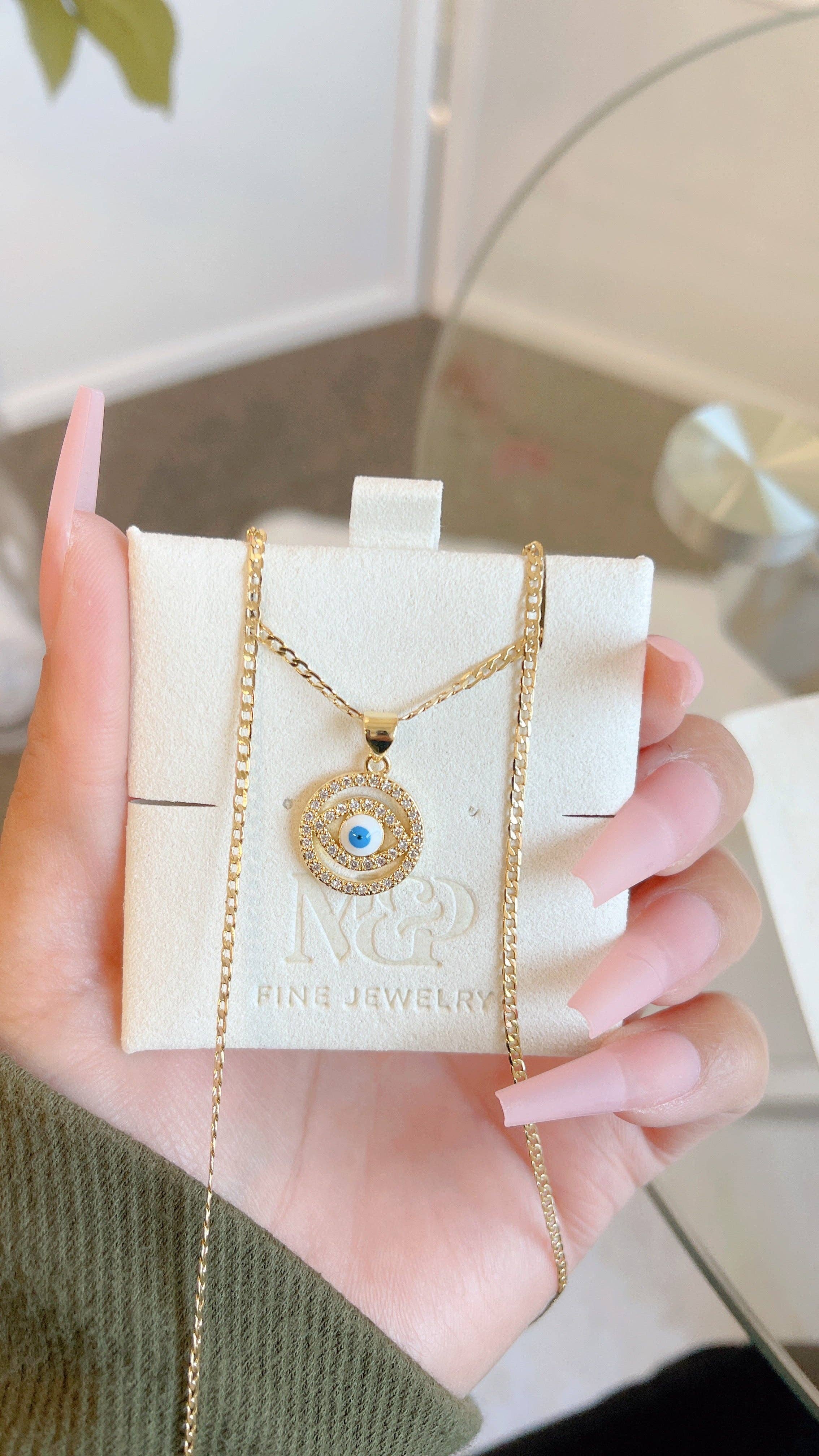 M&P Jewelry - Wholesale Pendant/Charm Necklace - Mal de Ojo Necklace1