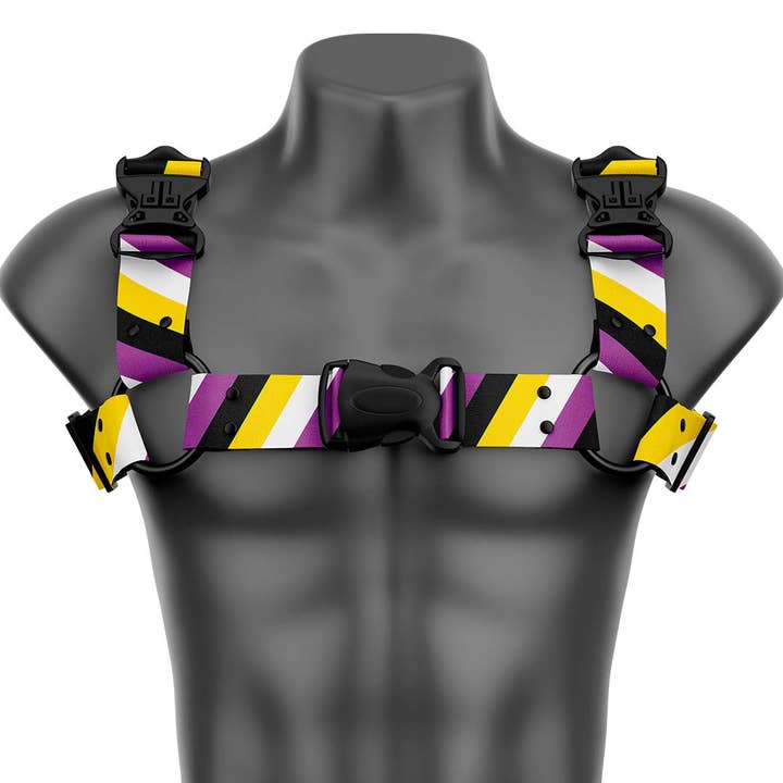 Pettorina vegana unisex Pride Nonbinary Bulldog fatta a mano per la vendita all'ingrosso da parte di Daftboy