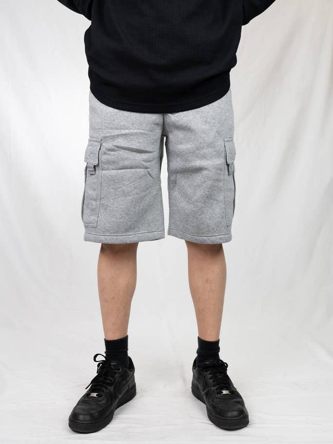 Lime Tree Clothing Inc. - Wholesale Pants – Men's - Men's Heavyweight Fleece Cargo Shorts–Durable & Comfortable8