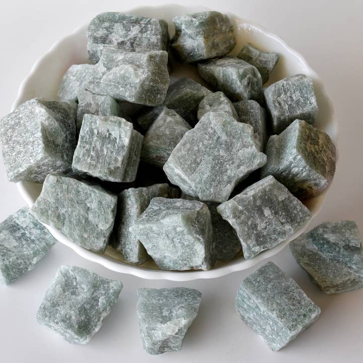 Soothing Crystals – wholesale Andlig sten/kristall – 100 gram Gröna Aventurin Grova Stenar ~ 1 tum råa kristaller