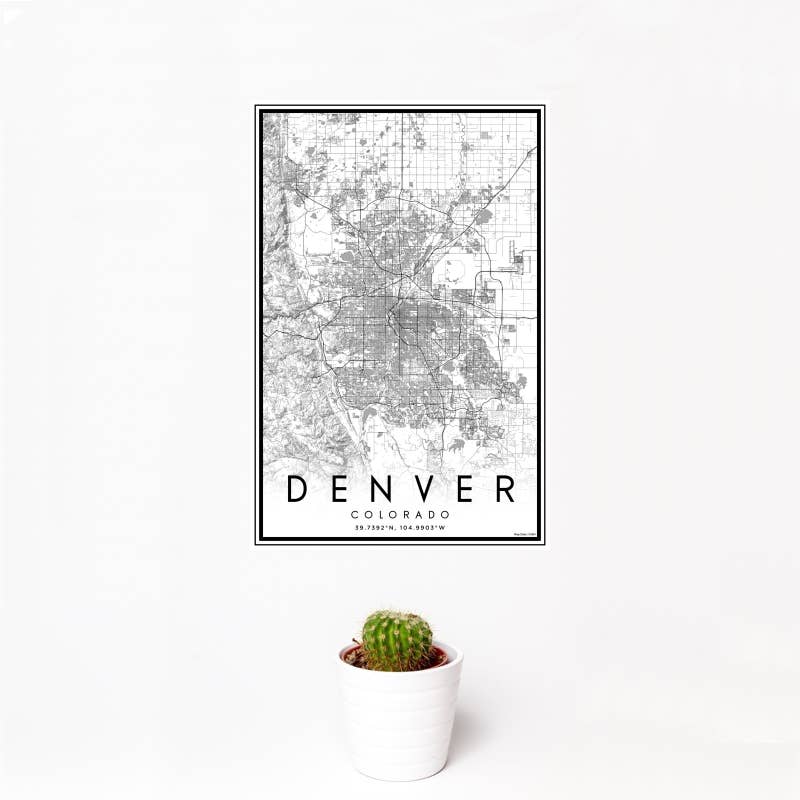 JACE.design - Wholesale Art Print - Denver CO Map Print Classic0