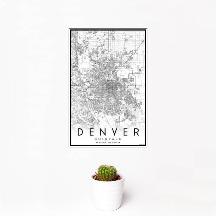 JACE.design - Wholesale Art Print - Denver CO Map Print Classic