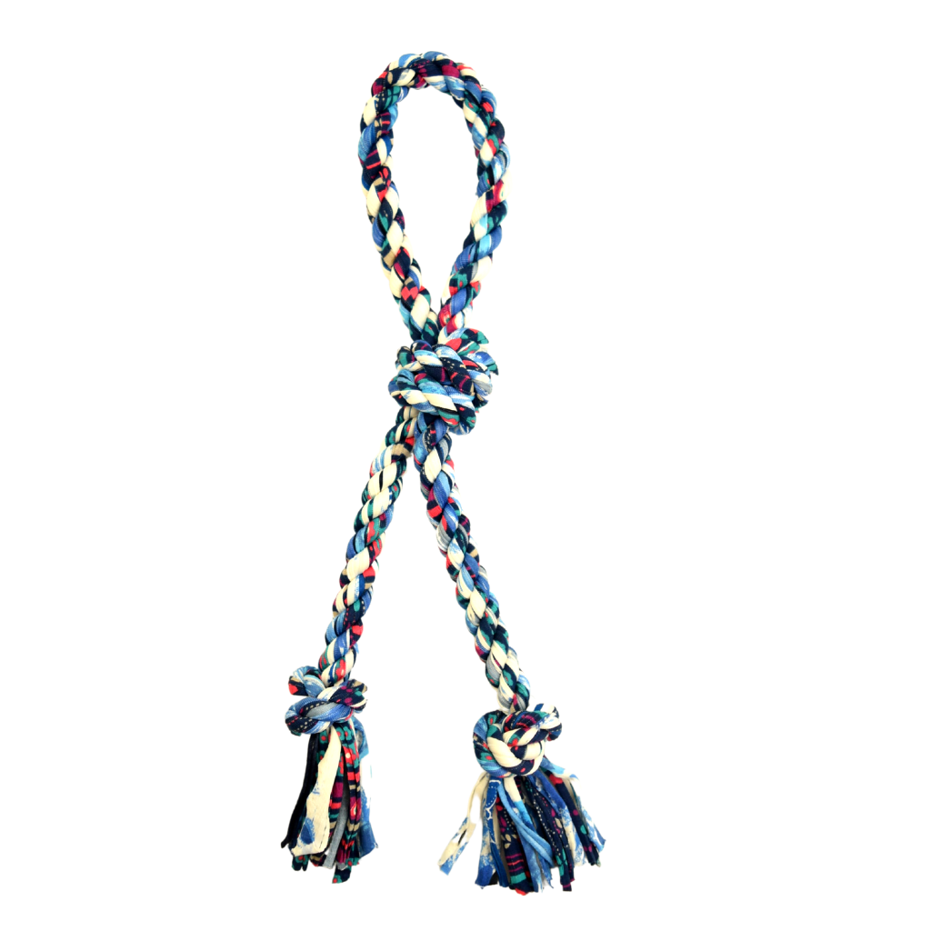 Shreds + rerope - Vendita all'ingrosso Giocattolo di corda - Cani - ReRope - Giocattolo per cani ad anello riciclato, 3 misure (assortimento da 10 pezzi)32