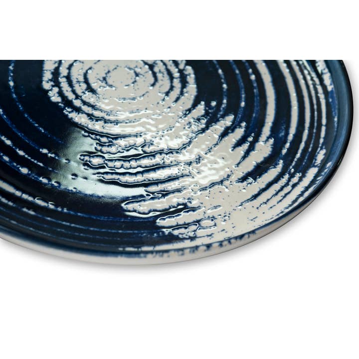 Set of 6 Excelsa Fruit Plates – Ermes, Blue Ceramic for wholesale by Bergamaschi & Vimercati S.p.a.