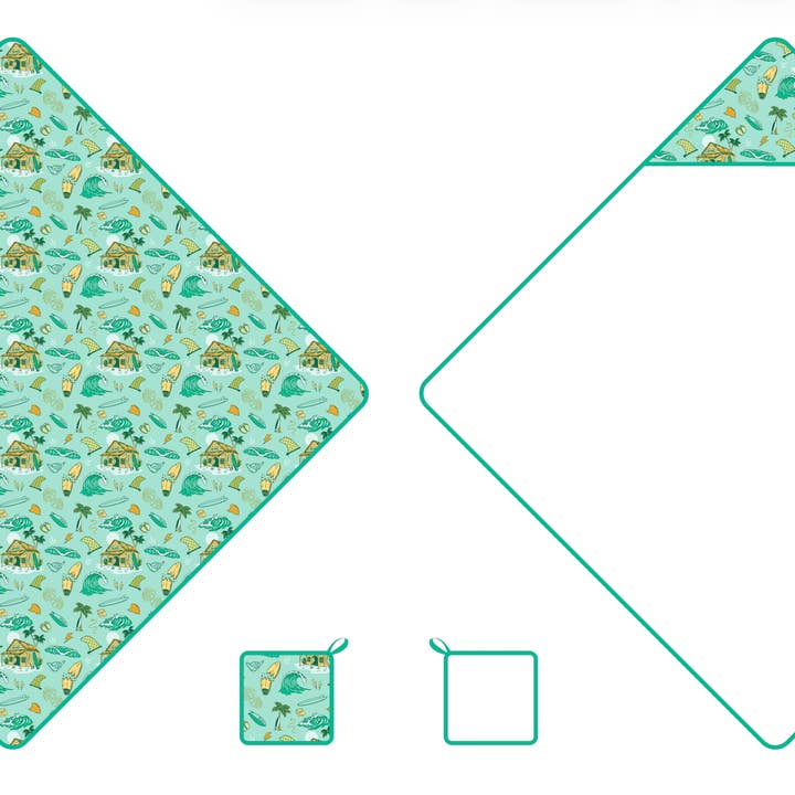 Golden Swell Hooded Towel Set for wholesale by Coco Moon