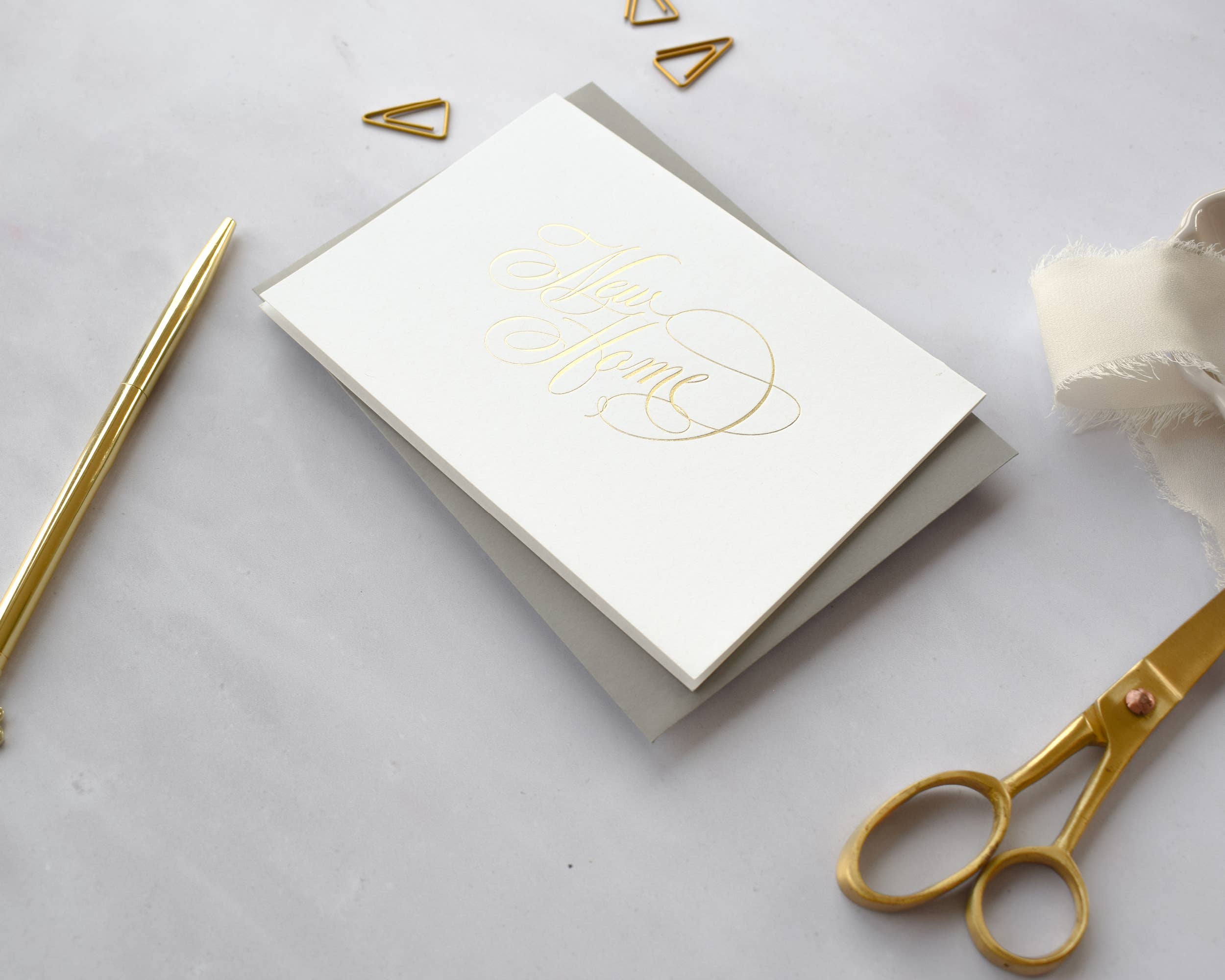 Jennifer Tune - Wholesale Congratulations Card - New Home, Hot Foil Greetings Card0