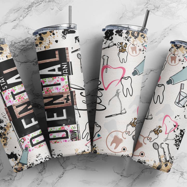 Dental Tech 20oz Sublimation Tumbler for wholesale by Twisted T Creations