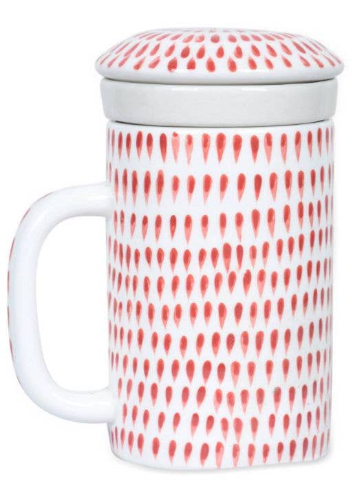 Tea mug: Red dot for wholesale by Khla - L'épicerie du Mékong