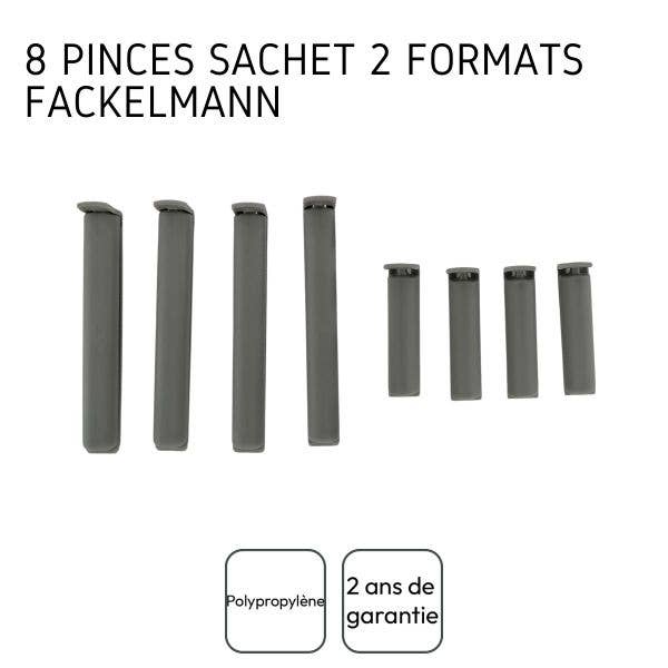 Fackelmann - Wholesale Kitchen Tool/Gadget - Pack of 8 Fackelmann Tecno Sachet Sealing Clips1