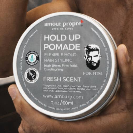 Hold Up Pomade FOR HIM -
Flexible Hold. High Shine. Clean Grooming. for wholesale by Amour Propre