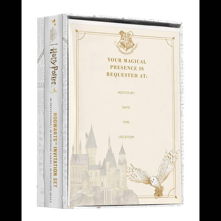 Insight Editions - #1 Pop Culture Publisher - Wholesale Stationery/Notecard Set - Harry Potter: Hogwarts Invitation Set (Set of 30)
