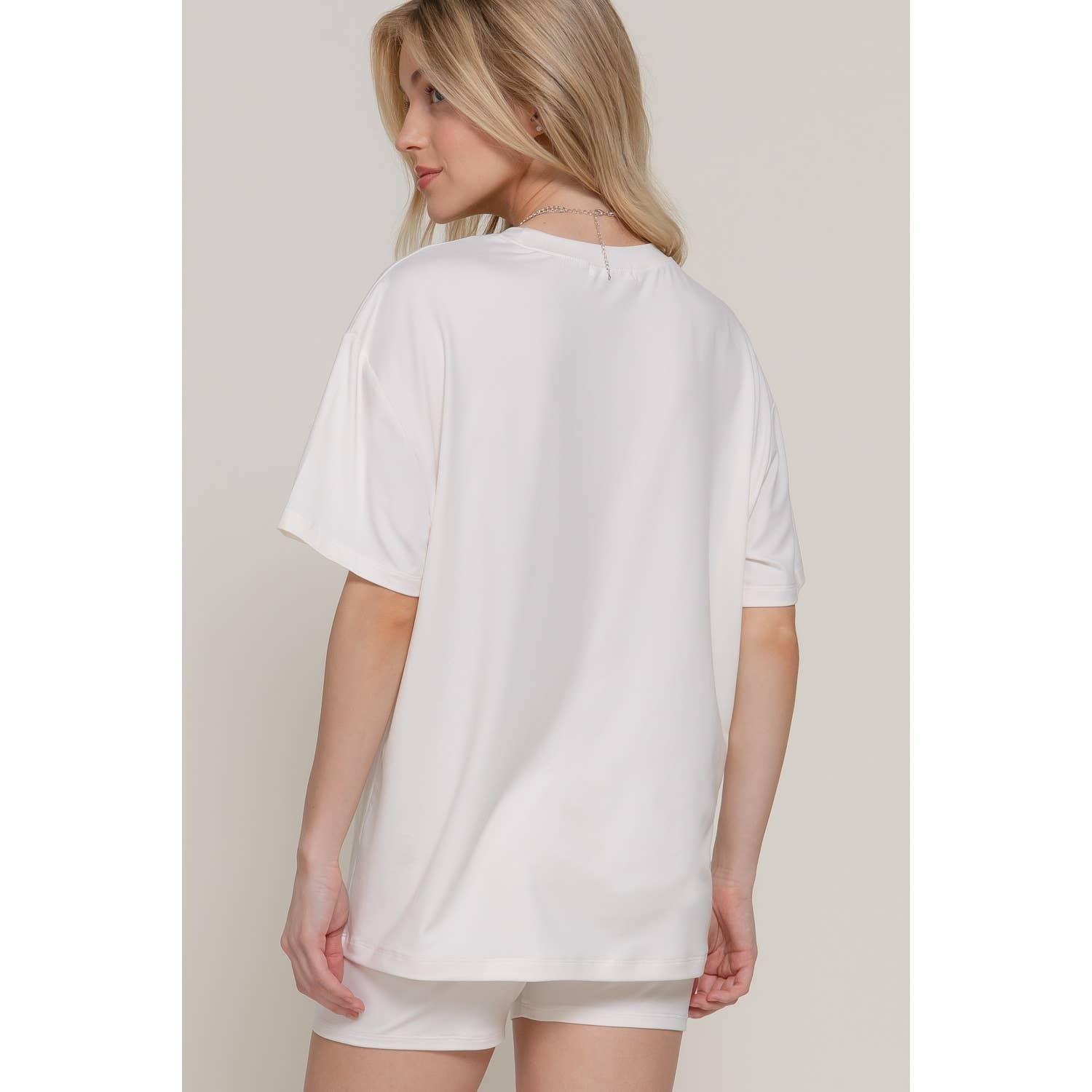 ITSSY - Wholesale Top & Pant Set (NOT Loungewear) - Women's - Oversized Tee Biker Shorts Set11