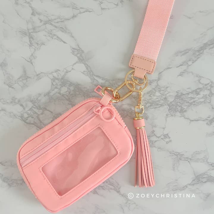Zoey Christina - Wholesale Wallet - Unisex - Tassel Zipper Wristlet Wallet with Clear ID Slot – 4 Colors7
