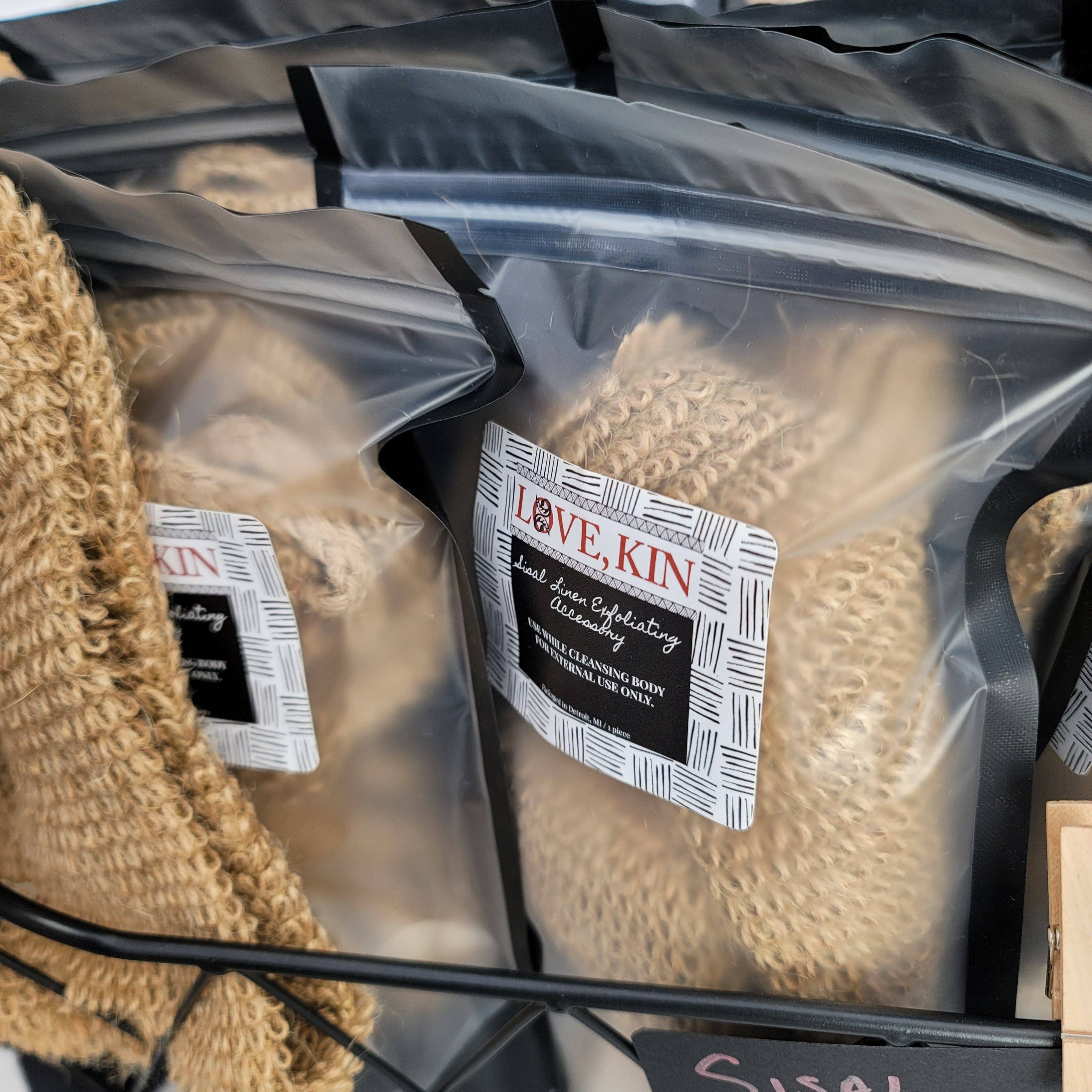 Love, Kin – wholesale Exfoliating gloves/mitts – Sisal Exfoliant Towel0