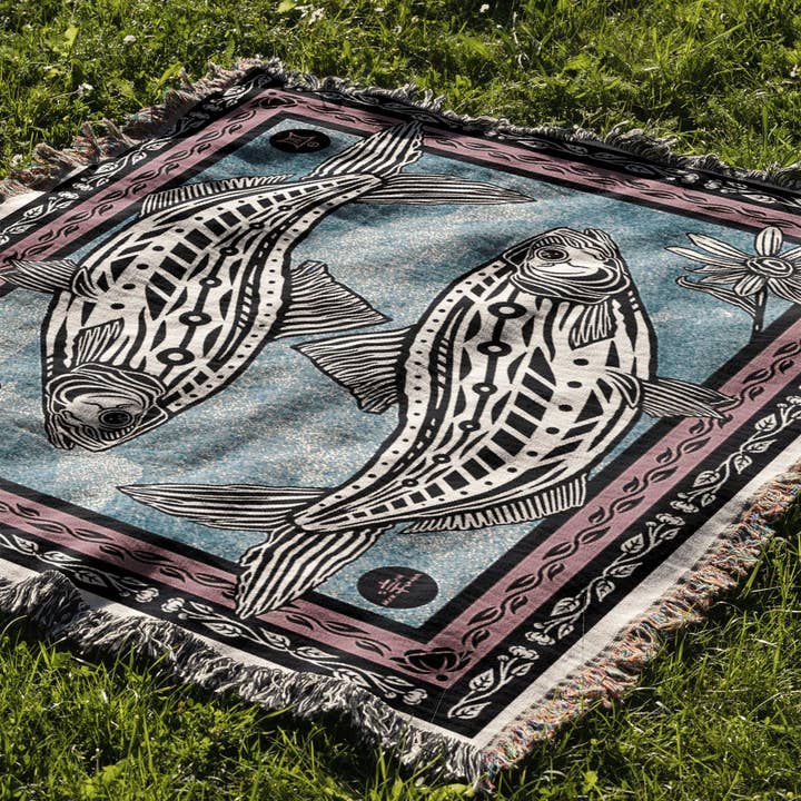 Sean Martorana - Wholesale Throw Blanket - EKO - Shad Fish Throw Blanket3